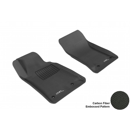 3D Maxpider CHEVROLET CAMARO 2010-2014 KAGU BLACK R1 Floor Mat L1CH01711509
